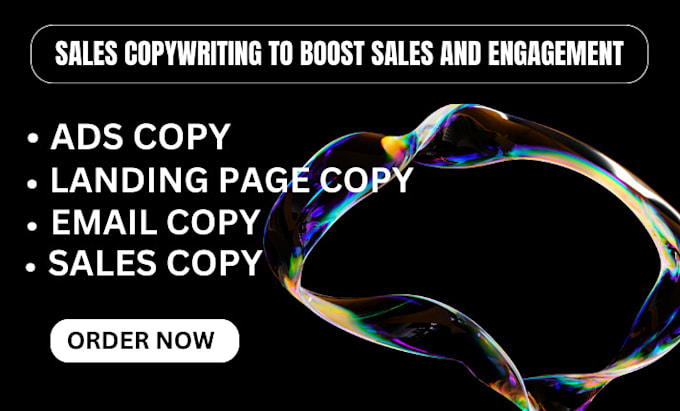 Gig Preview - Write engaging sales email copywriting, facebook ads and newsletter