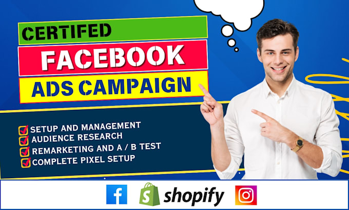 Gig Preview - Setup facebook ads manager, instagram ads, meta advertising and marketing