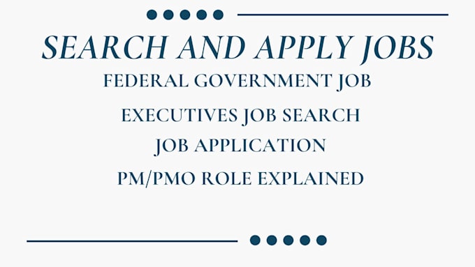 Gig Preview - Search and apply for federal executive jobs, data science usajobs search