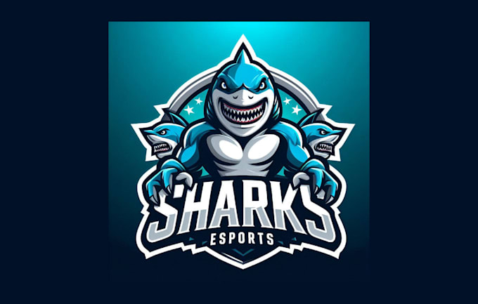 Gig Preview - Create your unique sharks mascot logo within two days