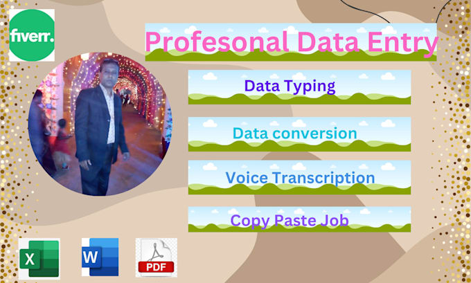 Gig Preview - Virtual assistant, data entry, web scraping and copy paste