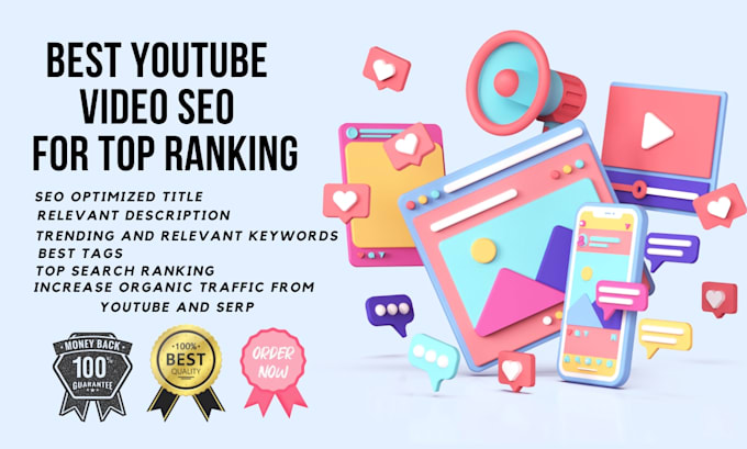 Gig Preview - Be you best youtube video SEO expert and channel growth manager for top ranking