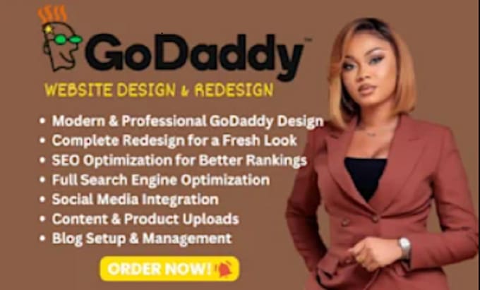 Gig Preview - Build professional godaddy website, godaddy redesign