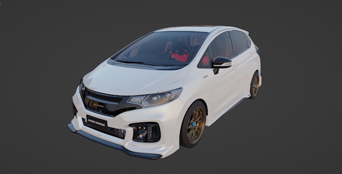 Gig Preview - Do 3d car modeling in blender, car rendering 3d design 3d vehicle model car wrap