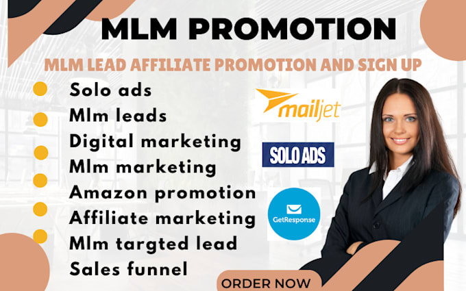 Bestseller - do mlm promotion, affiliate link promotion, solo ads, mlm lead, mlm sales funnel