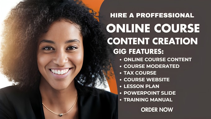 Gig Preview - Create online course content, tax course, training manual, book formatting, ppt