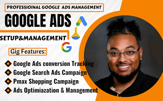 Gig Preview - Setup google ads campaign, go ogle shopping ads pmax shopify conversion tracking