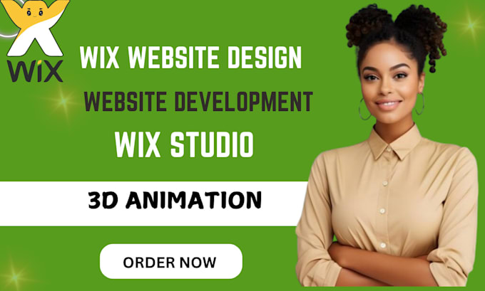 Gig Preview - Make wix website design interactive wix studio website development, animated wix