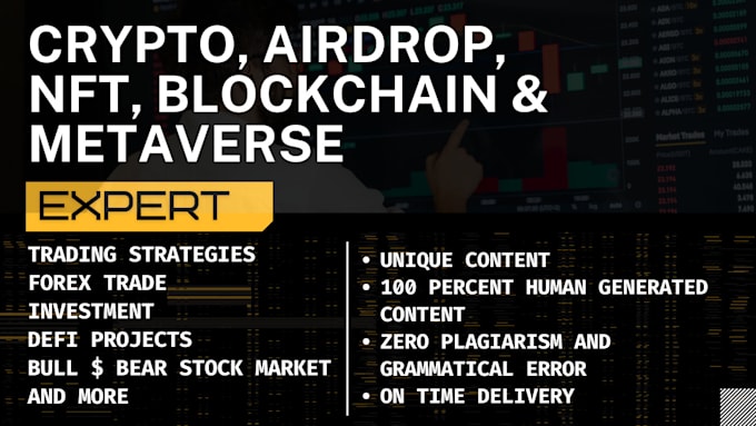 Gig Preview - Ghostwrite ebook on nfts cryptocurrencies metaverse airdrop web 3 forex trading