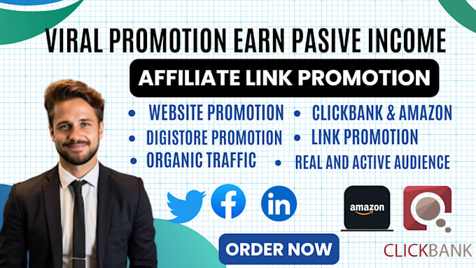 Gig Preview - Advertise and promote business website, digistore, affiliate link, product