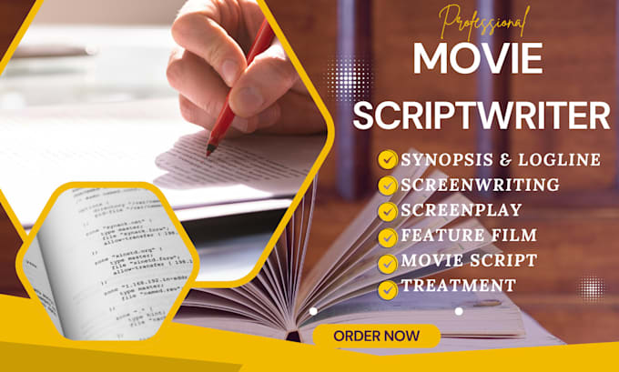 Bestseller - be your movie scriptwriter screenwriting screenplay feature film tv pilot recap