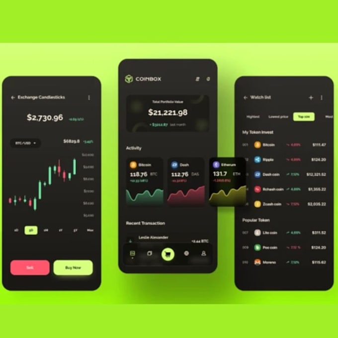 Gig Preview - Design and develop stock trading app, forex trading app, crypto trading app