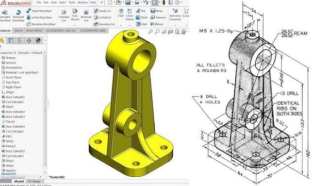 Gig Preview - Create any 3d and product modeling with solidworks