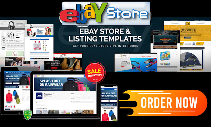 Gig Preview - Design a professional ebay store ebay listing template ebay shop design