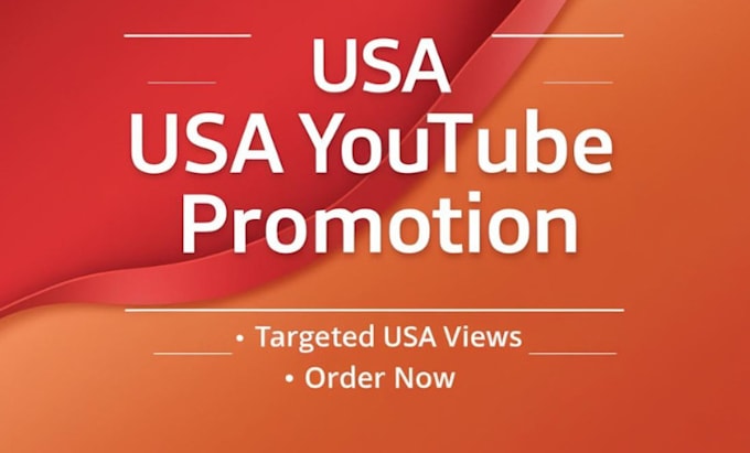 Gig Preview - Do usa youtube promotion video marketing channel promotion to usa audience