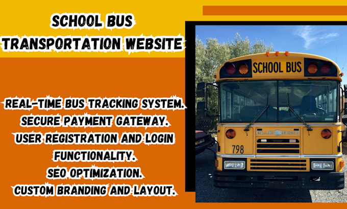 Gig Preview - Squarespace school bus transportation website design