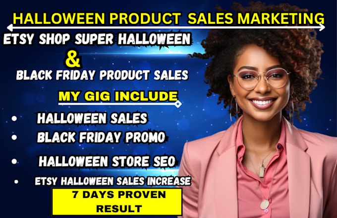 Gig Preview - Setup etsy shop shopify store halloween sales black friday product promotion