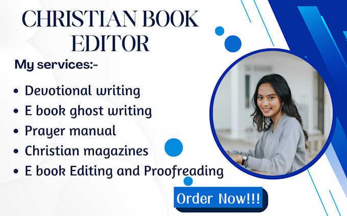 Gig Preview - Proofread and edit all your christian and devotional books