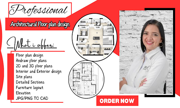 Gig Preview - Create professional 2d, 3d architectural design floor plans, redraw floor plans