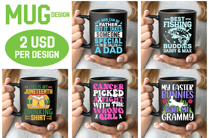 Gig Preview - Create coffee mug, cup design in 24 hours