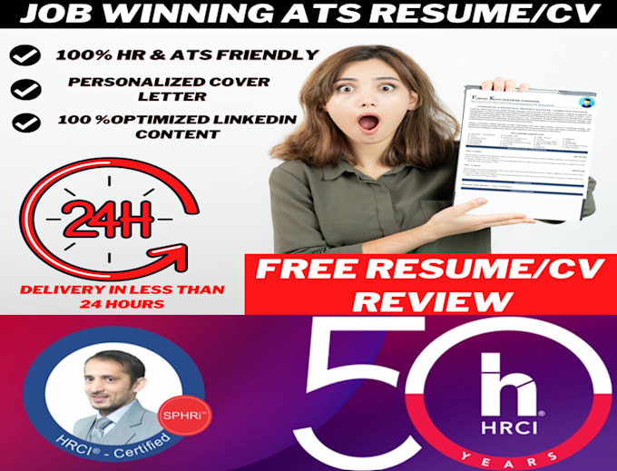 Gig Preview - Craft a professional, ats friendly CV and resume to obtain your dream job