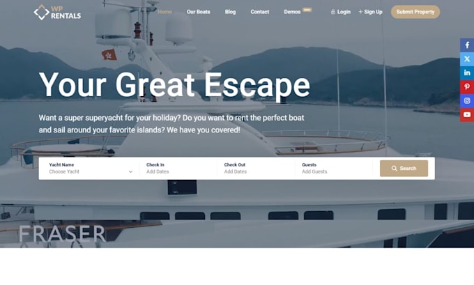 Bestseller - build yacht rental website boat rental website and canoe rental website