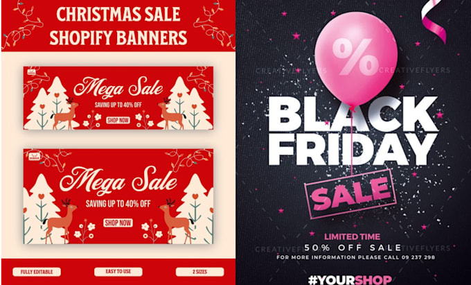 Gig Preview - Design black friday ad, flyer, post, or banner