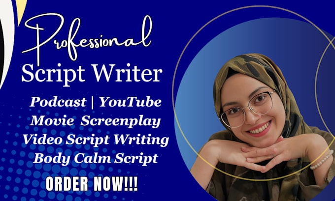 Gig Preview - Be your youtube scriptwriter podcast true crime scriptwriting video movie script