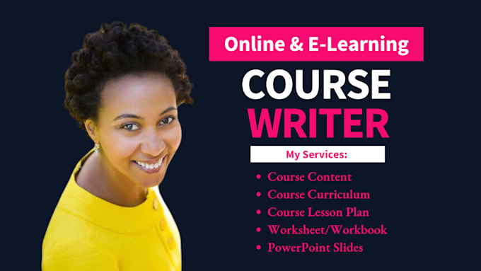 Bestseller - create online course content, course workbook, e learning content course writer