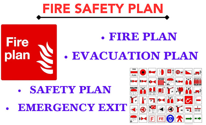 Gig Preview - Draw fire plan, emergency plan, evacuation exit plan for your building