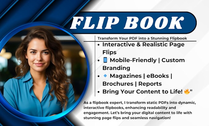 Gig Preview - Convert pdf to flipbook digital magazine flip book online or offline write ebook