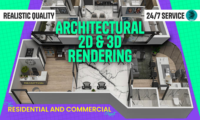 Gig Preview - Provide high quality 3d rendering for all architectural needs