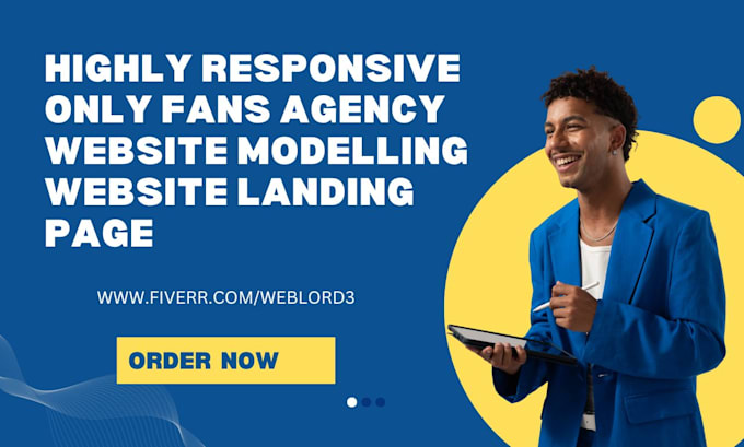 Gig Preview - Develop only fans agency website, landing page, modeling website, wordpress