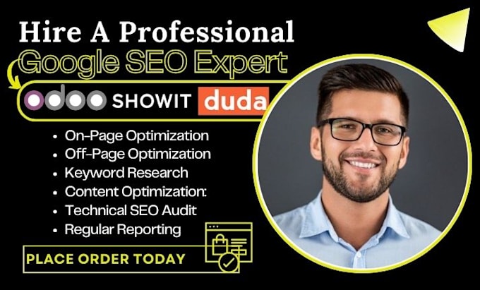 Gig Preview - Complete google SEO optimization on odoo website, duda website or showit website