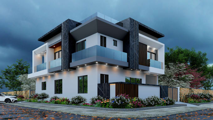 Gig Preview - Design 3d exterior house and realistic rendering services