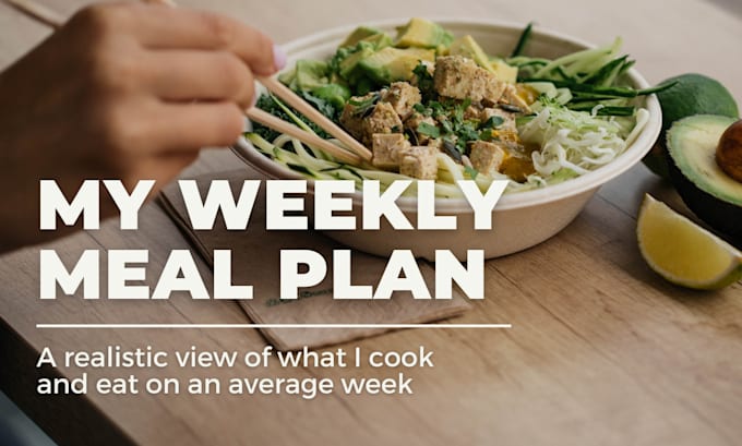 Gig Preview - Customize meal plans and workout plans to fit your needs