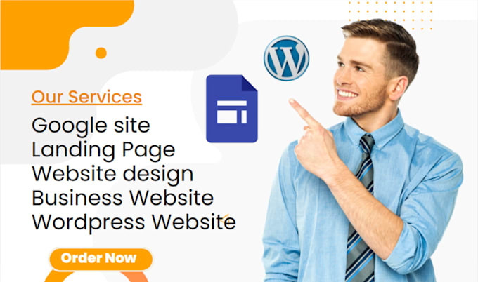 Gig Preview - Design google site, wordpress website design, and develop wordpress landing page