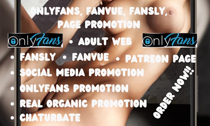 Gig Preview - Do onlyfans chaturbate, fansly, fanvue and patreon page promotion