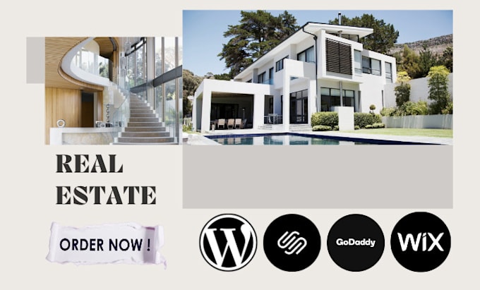 Gig Preview - Godaddy squarespace wix real estate idx website design or redesign