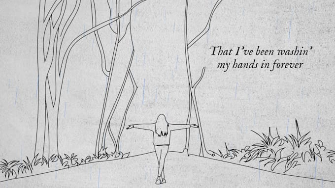 Gig Preview - Create animated hand drawn lyric video