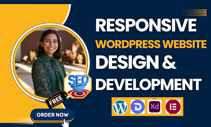 Gig Preview - Build responsive wordpress website design or development and ecommerce website