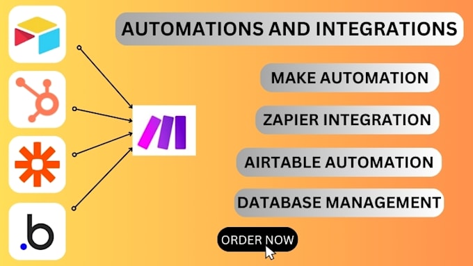 Gig Preview - Setup make com zapier integration airtable automation