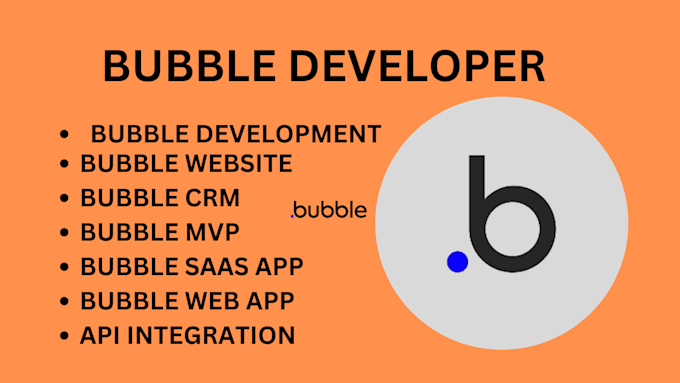 Gig Preview - Develop bubble app, website, mvp, wep app, crm, saas, erp, adalo, flutterflow