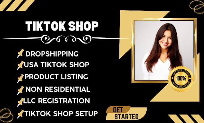 Gig Preview - Setup usa tiktok shop, approve tiktok shop as business representative for non us