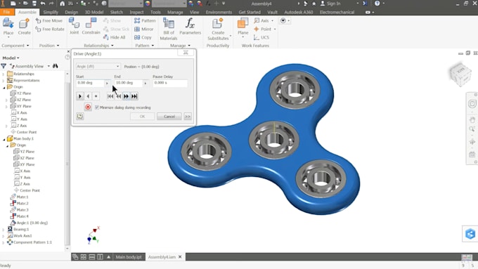 Bestseller - custom fidget spinner design using 3d modeling and solidworks