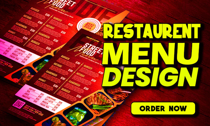 Gig Preview - Design food menu, restaurant and digital menu