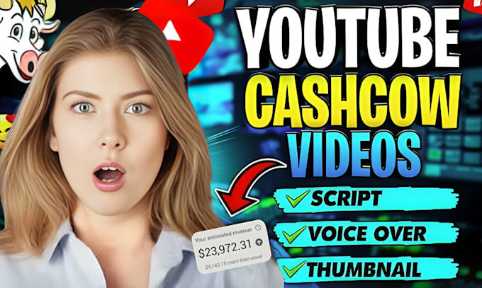 Gig Preview - Do top 10 cashcow videos,youtube automation,cash cow channel and faceless shorts