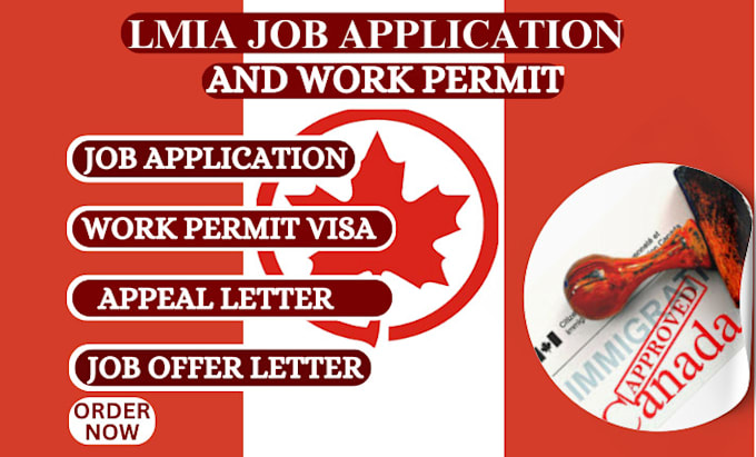 Gig Preview - Guide through obtaining lmia document, work permit, job offer letter, visa