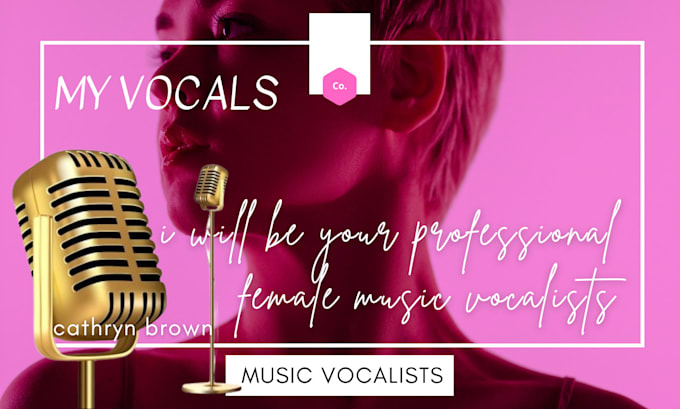 Gig Preview - Be your pro female music vocalists lyricist for your pop edm afro beats songs