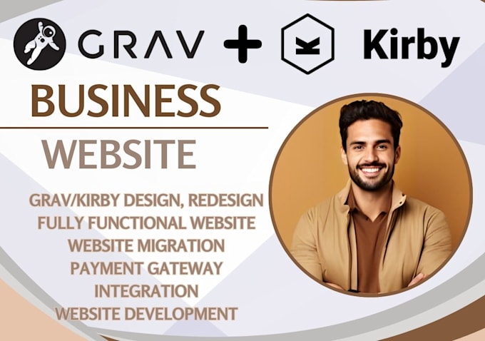 Gig Preview - Design migrate customize grav kirby business website kirby grav cms expert SEO